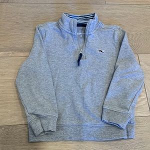 Boys 3T Vineyard Vines gray quarter zip